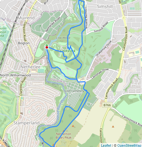 Linn Park Glasgow Map Linn Park Ctr – Race Brief - Acorn Trails